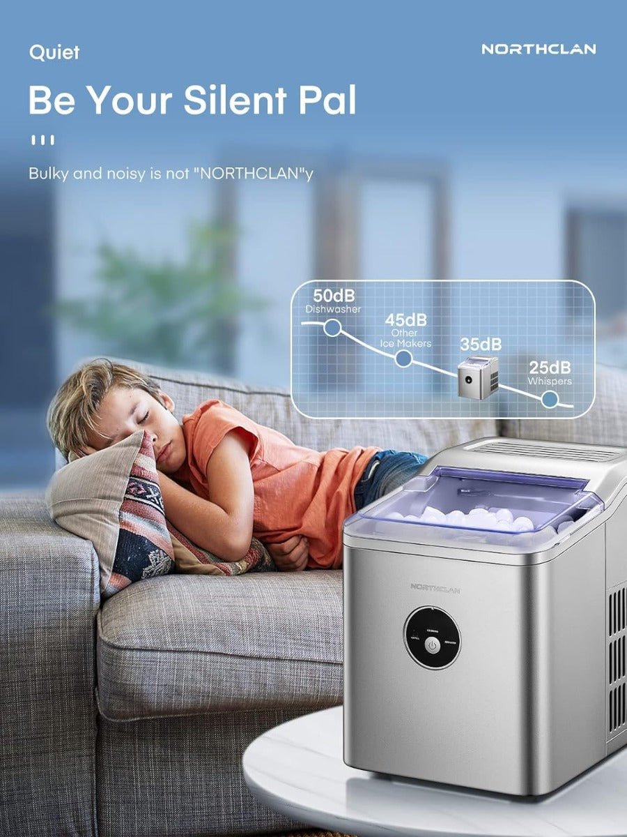 Northclan 220 volts Ice Maker 220 volts 50 hz ice cube maker counter top 2 Liter water tank ICM1226
